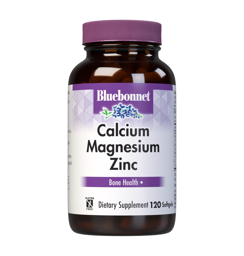 Bluebonnet Nutrition Calcium Magnesium Zinc Plus Vitamin D3 bottle front label