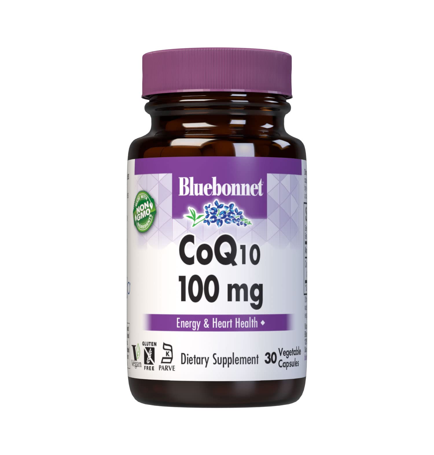 BlueBonnet CoQ-10 100 mg Vegetarian Capsules bottle