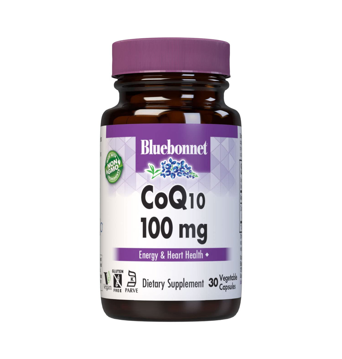 BlueBonnet CoQ-10 100 mg Vegetarian Capsules bottle