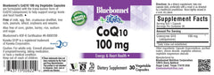 BlueBonnet CoQ-10 100 mg Vegetable Capsules packaging label