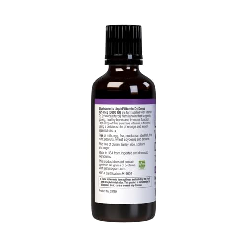 D3 drops ingredients showing MCT oil base