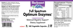 BlueBonnet Digestive Enzymes bottle and packaging label highlighting vegan and gluten-free features