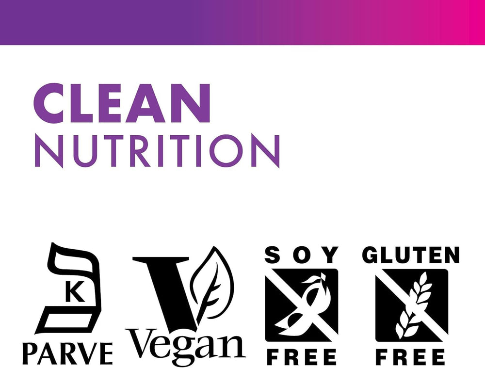 BlueBonnet ingredient icons and certifications showing vegan and allergen-free assurance