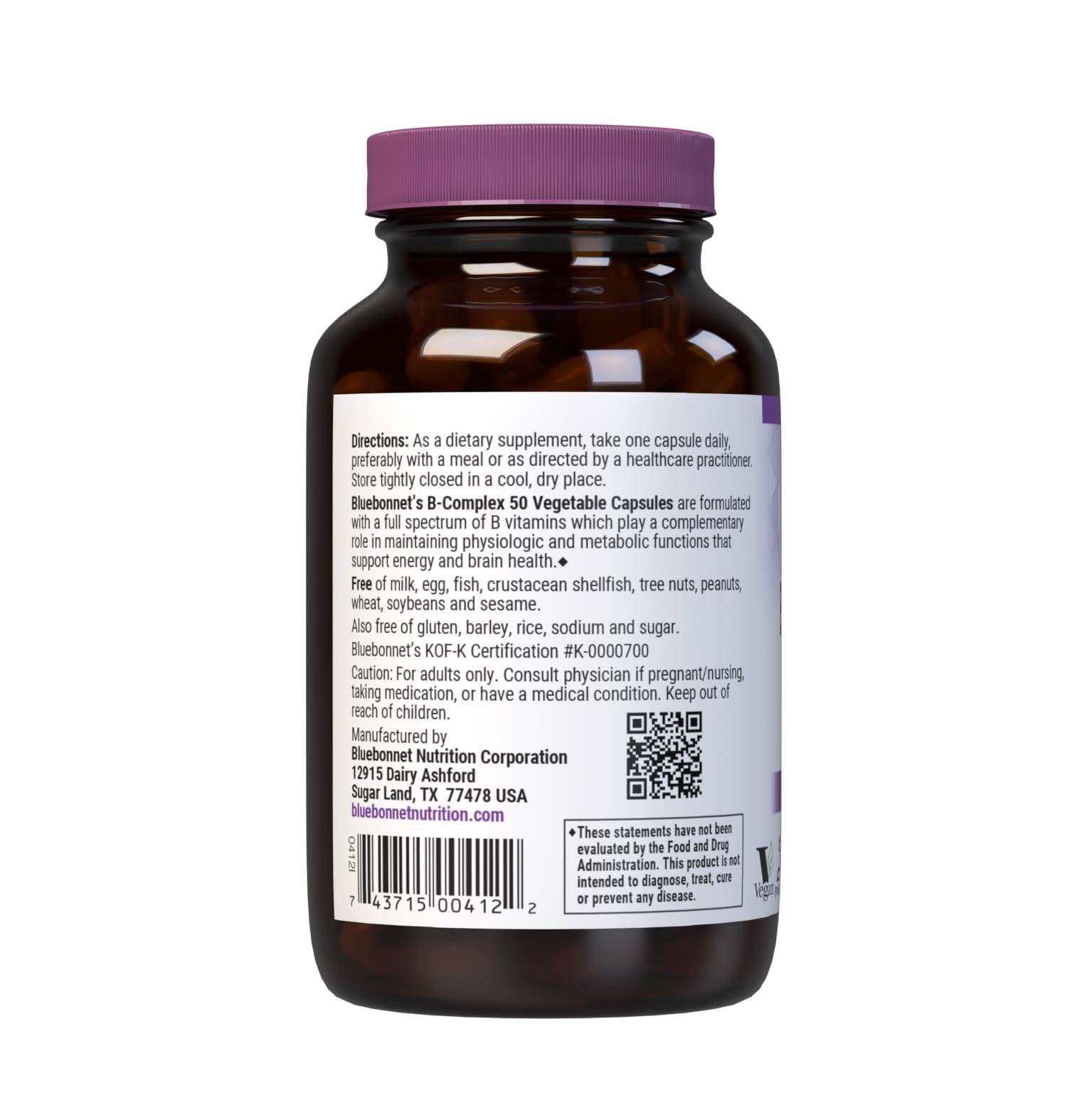 BlueBonnet label nutritional panel showing ingredient details for informed choices