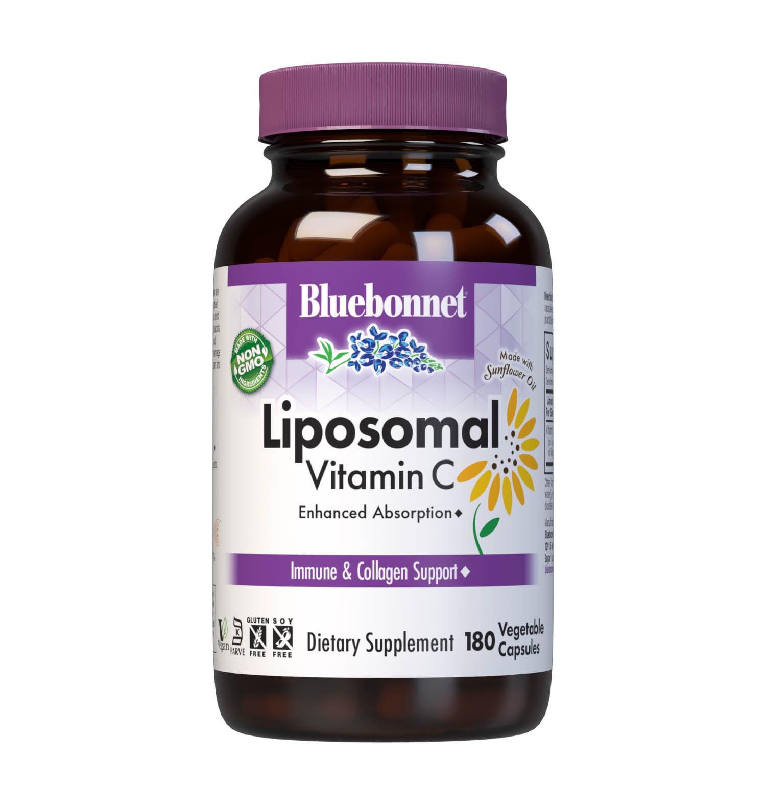 BlueBonnet Liposomal Vitamin C 1000 mg bottle - front view