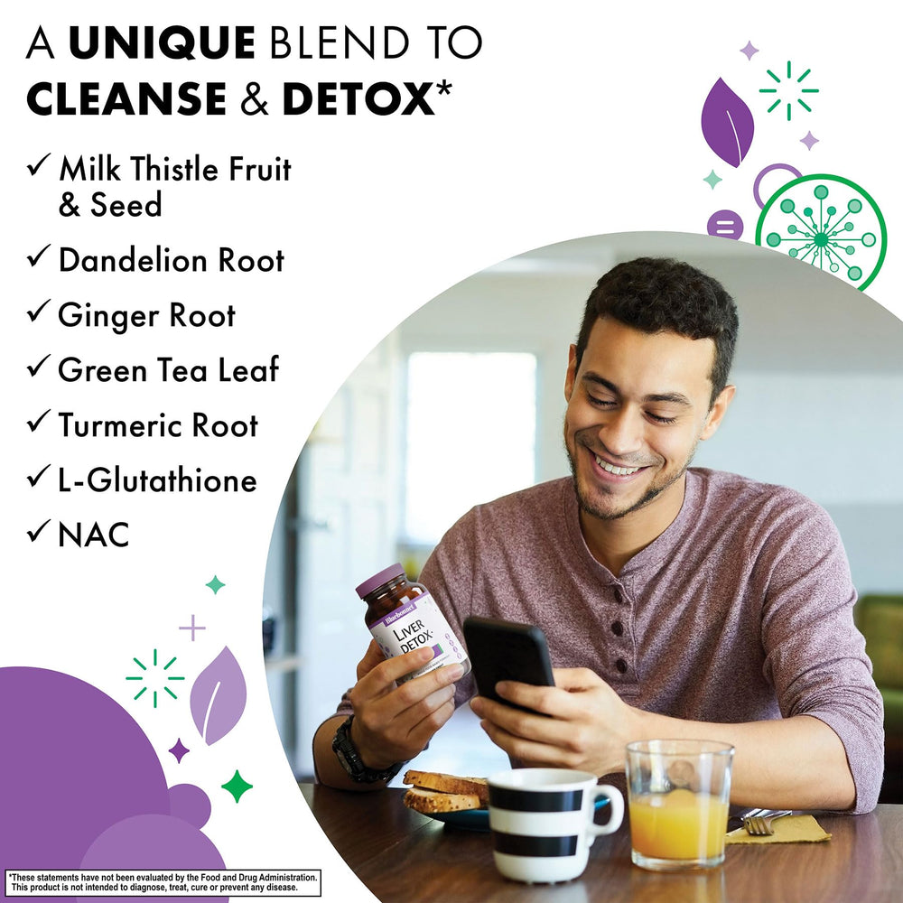 Bluebonnet Liver Detox bottle label close-up