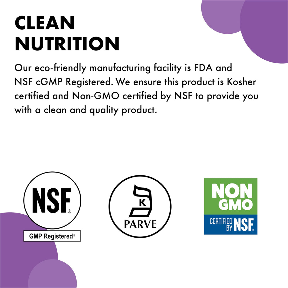 Allergen-free seal showing free of milk, egg, fish, tree nuts and gluten