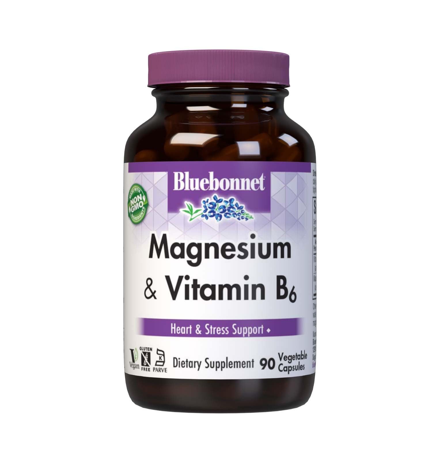 Bluebonnet Magnesium & B6 bottle – front view
