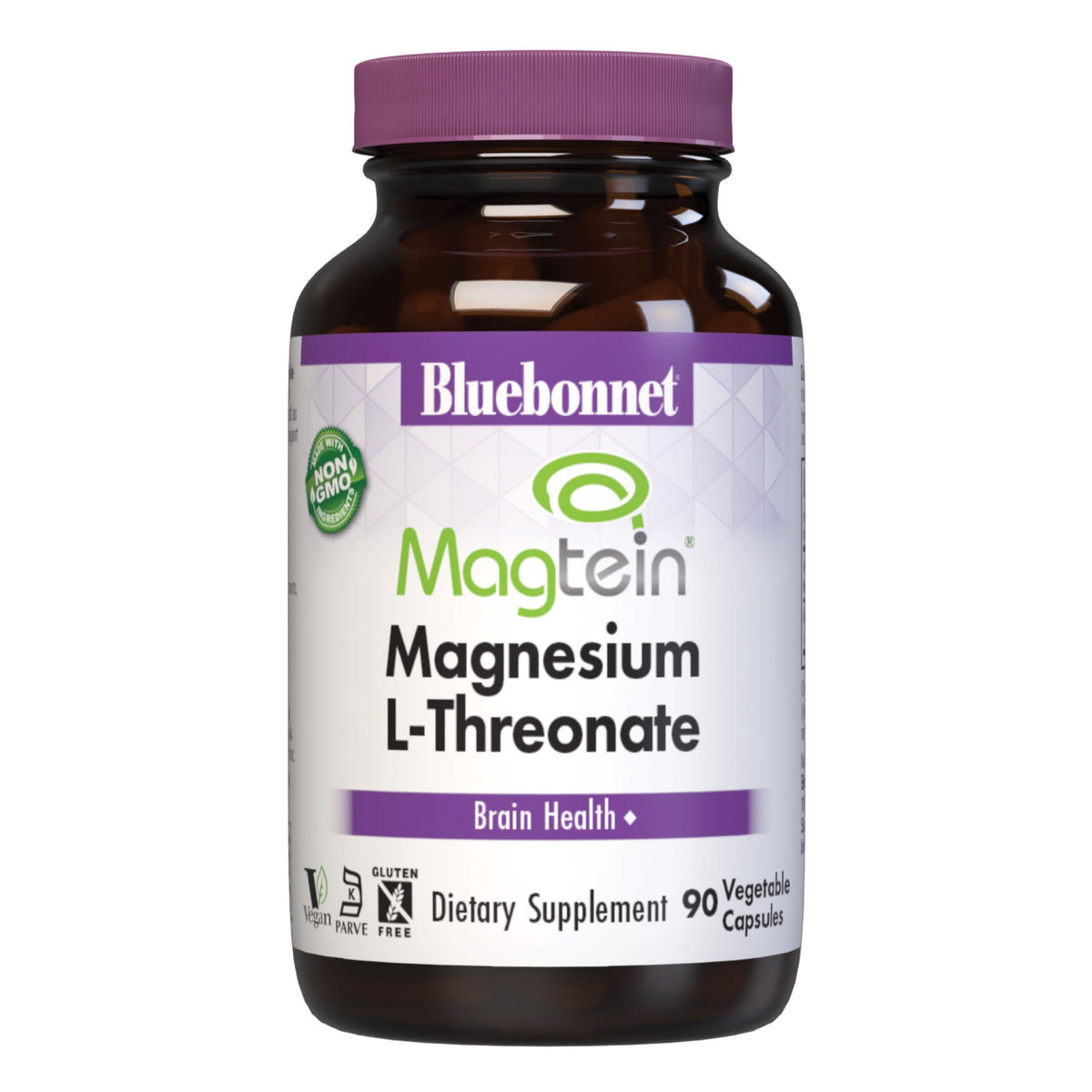 Bluebonnet Magtein Magnesium L-Threonate bottle and label