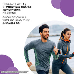 Creatine powder dissolving in a shaker