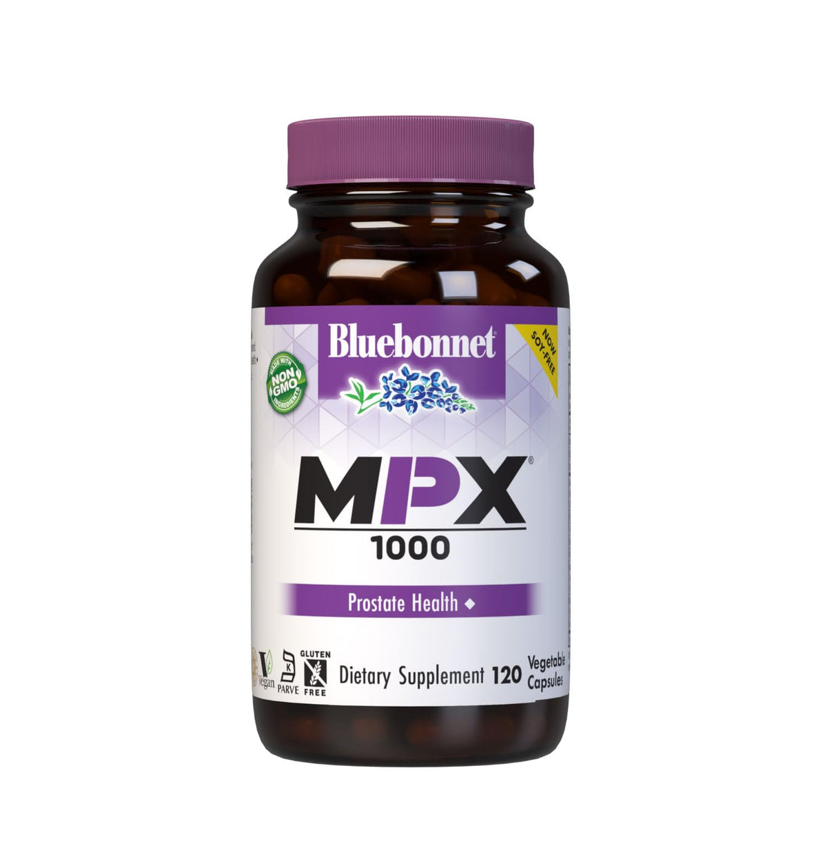 BlueBonnet MPX1000 Prostate Support Supplement bottle - front view