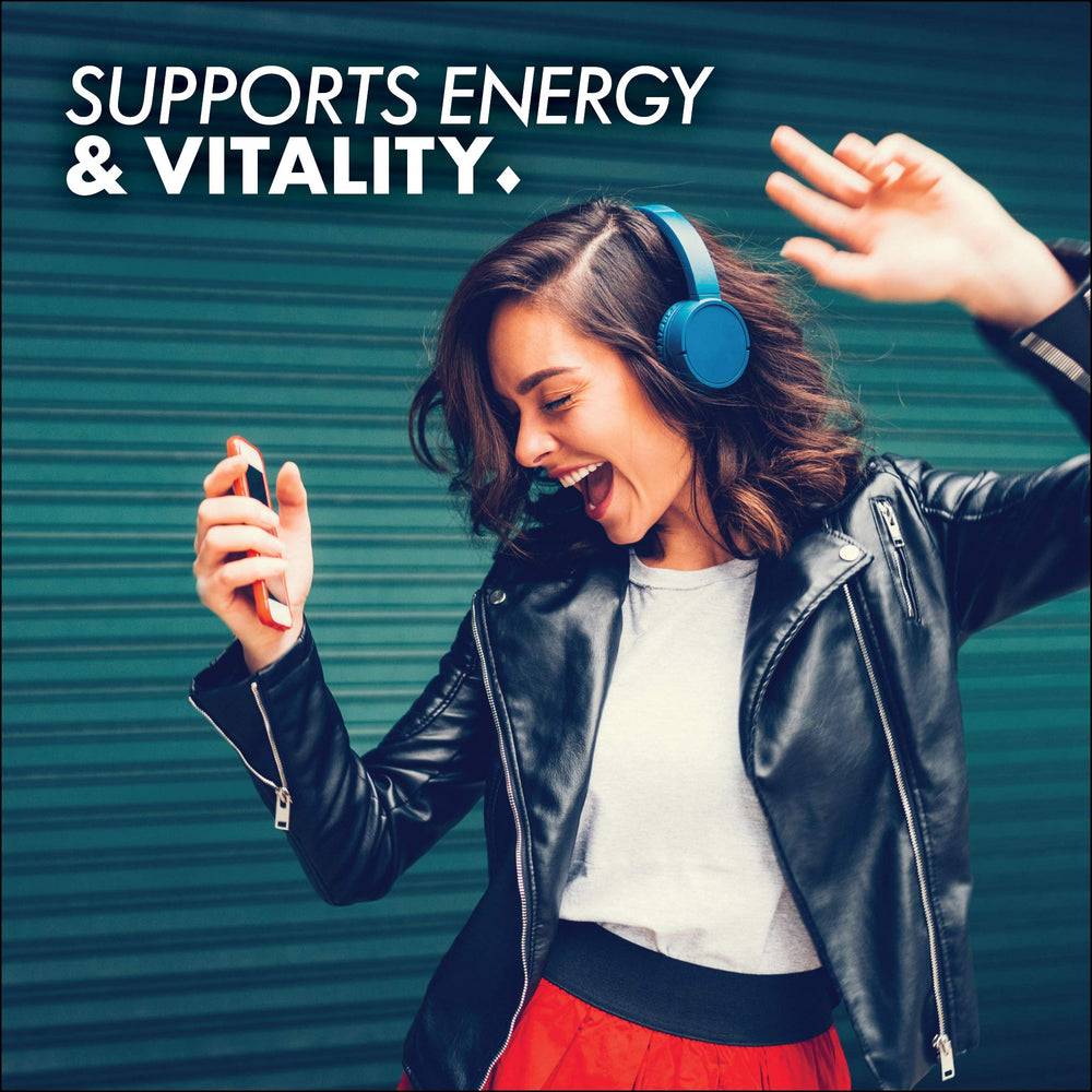 B vitamins and daily nutrition wording on label