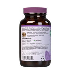 Product label showing Non-GMO, Vegan, Kosher Certified, Gluten-Free and Soy-Free