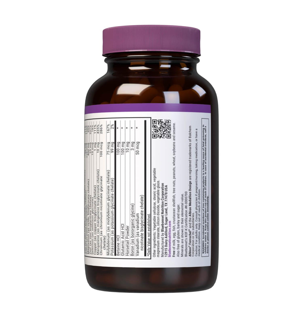 Bottle showing 120 caplets and 40 servings on label