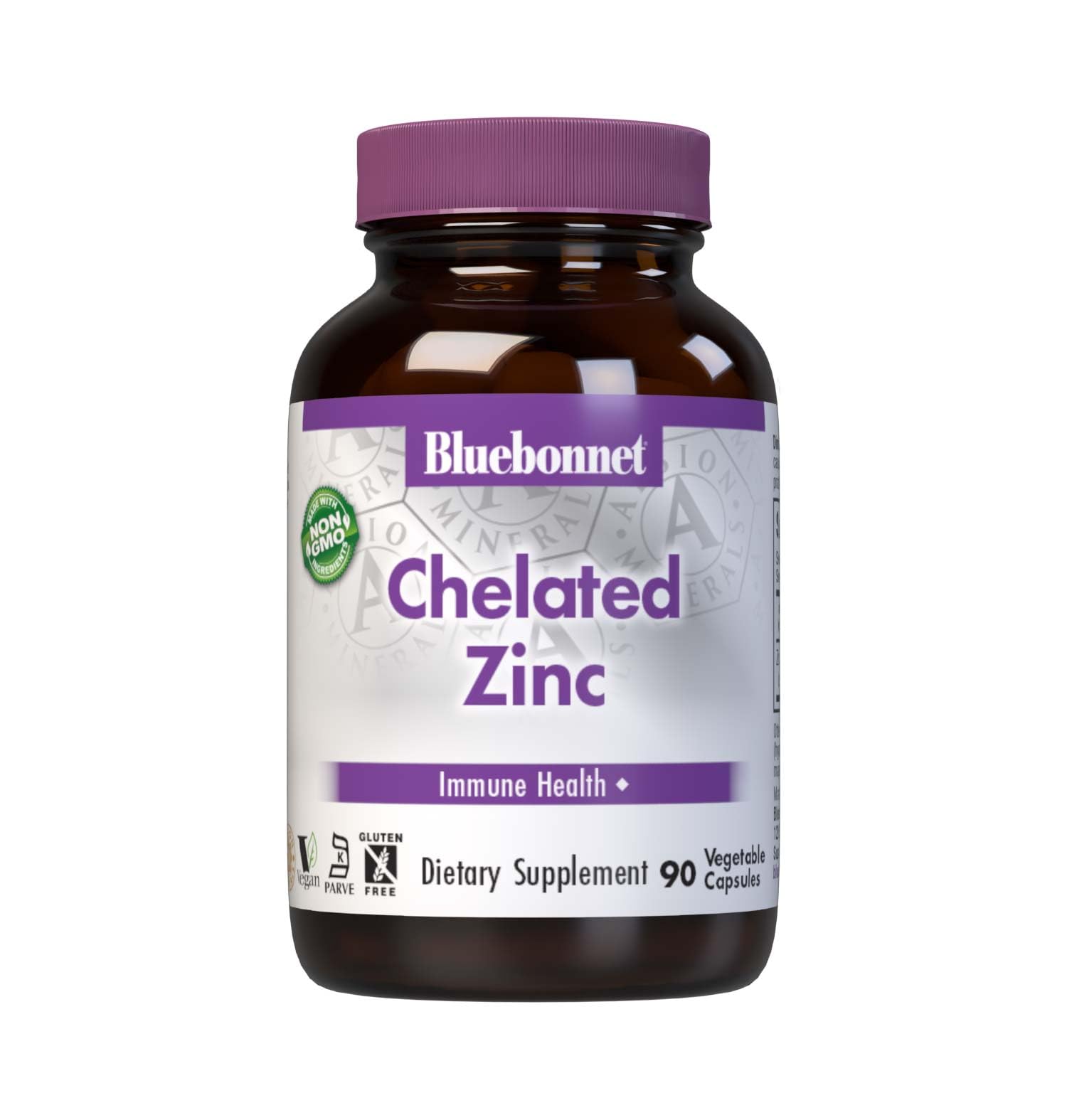Bluebonnet Chelated Zinc 30 mg in vegetable capsules