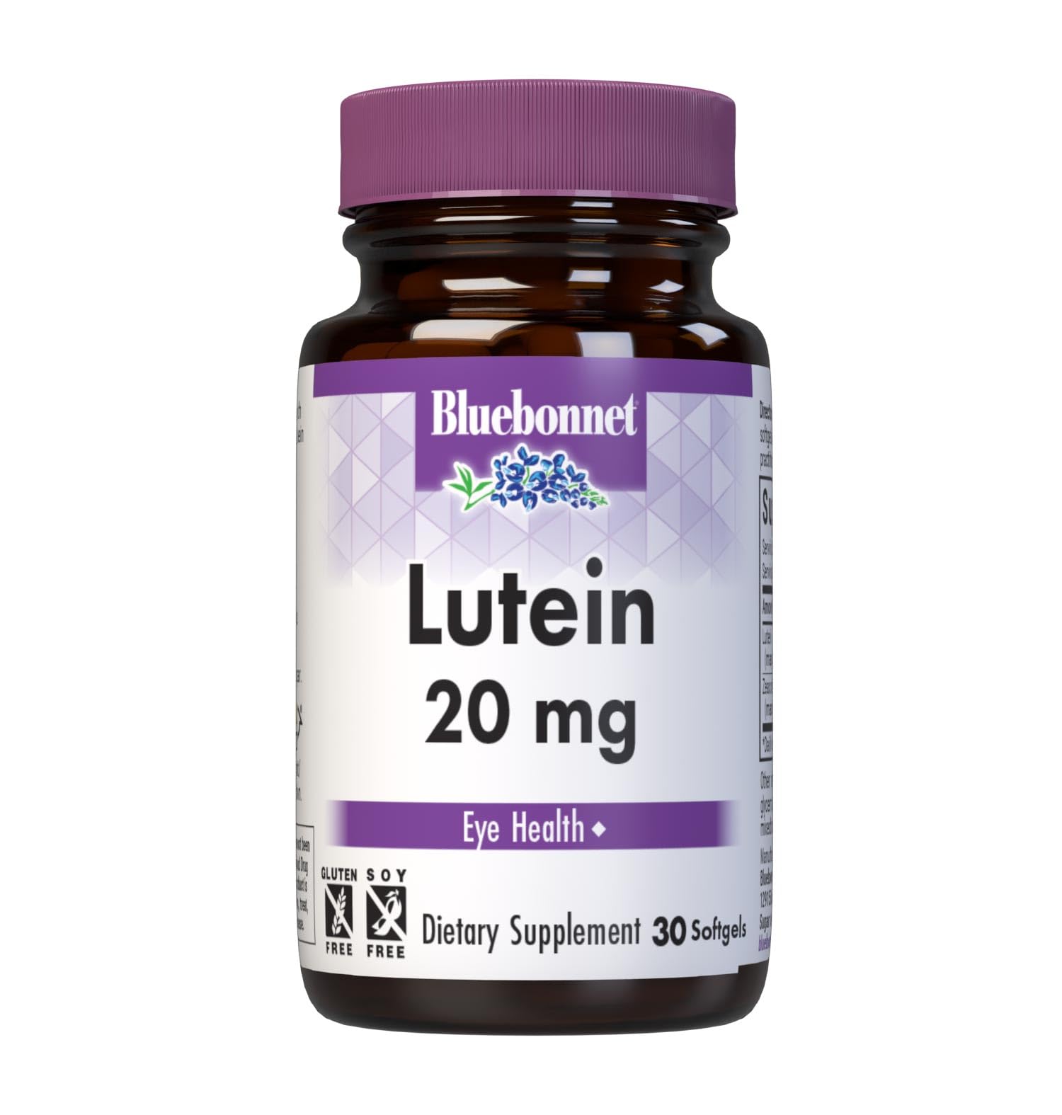 Bluebonnet Nutrition Lutein 20 mg Softgels bottle