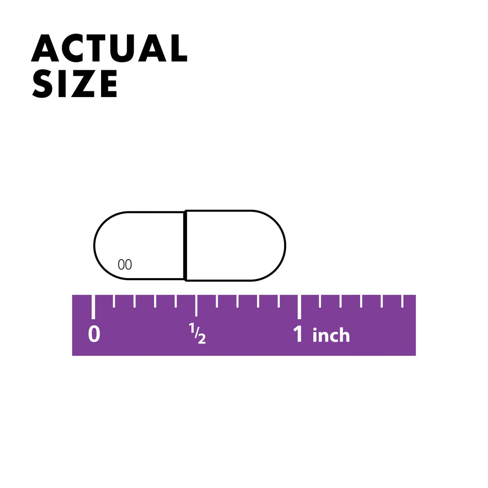 100 vegetable capsules packaging for Bluebonnet Magnesium supplement