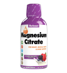 Bluebonnet Magnesium Citrate 420 mg bottle with mixed berry flavor