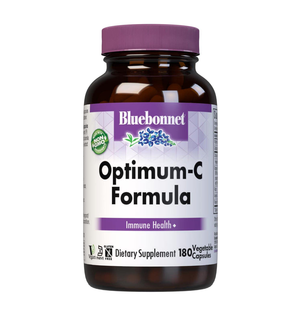 BlueBonnet Optimum C Formula Vegetable Capsules bottle - 180 count