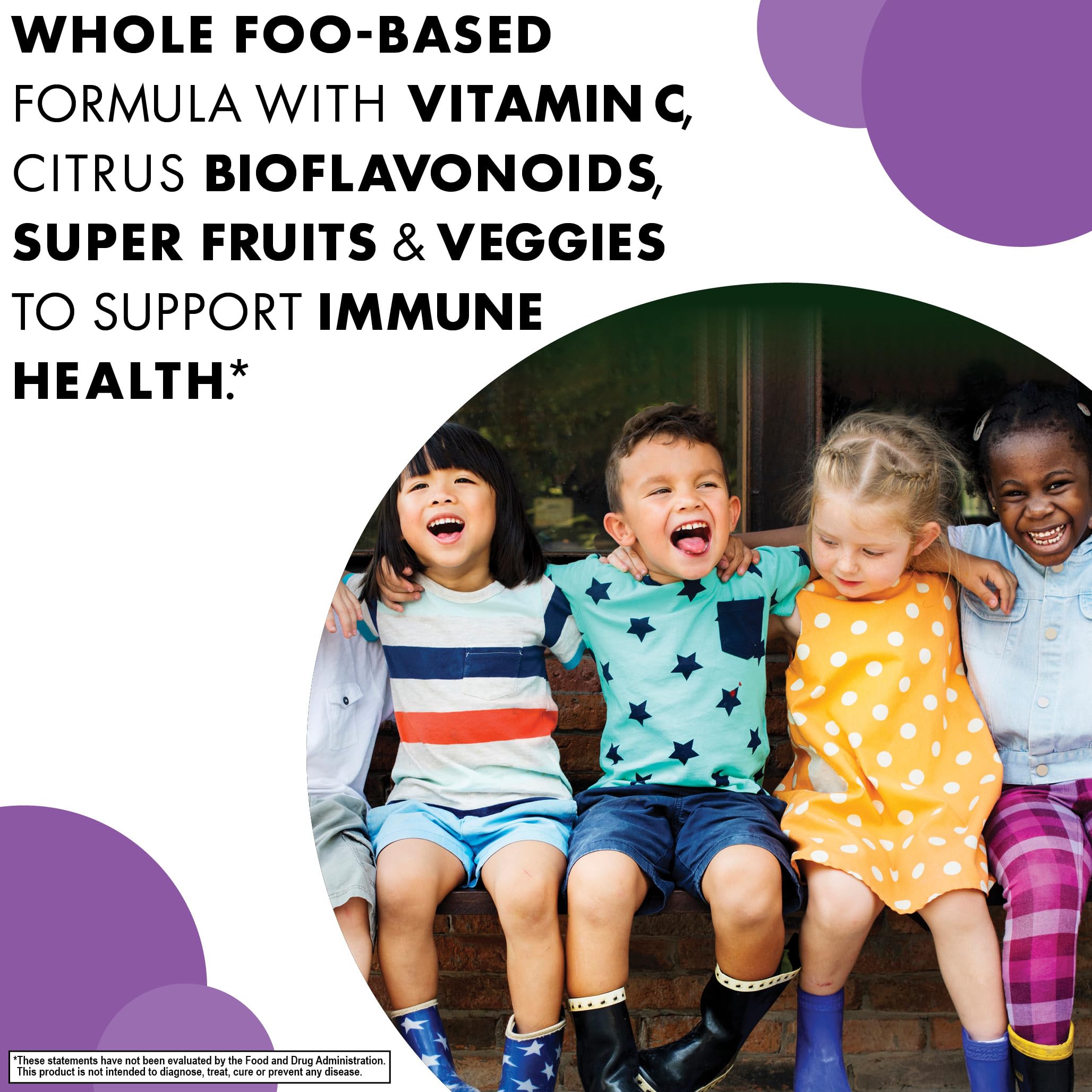 Base of Vitamin C with bioflavonoids, super fruits and vegetables