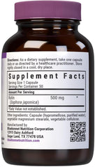 BlueBonnet Rutin 500mg bottle – back label with supplement facts
