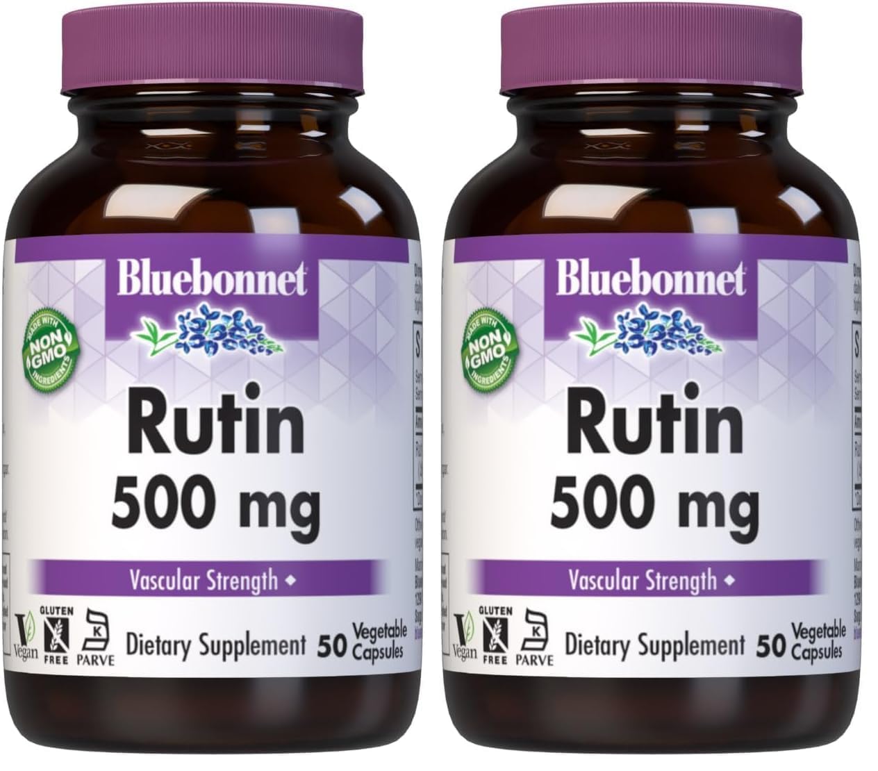 BlueBonnet Nutrition Rutin 500mg bottle – front view