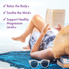 Serving scoop of Simply Calm magnesium powder