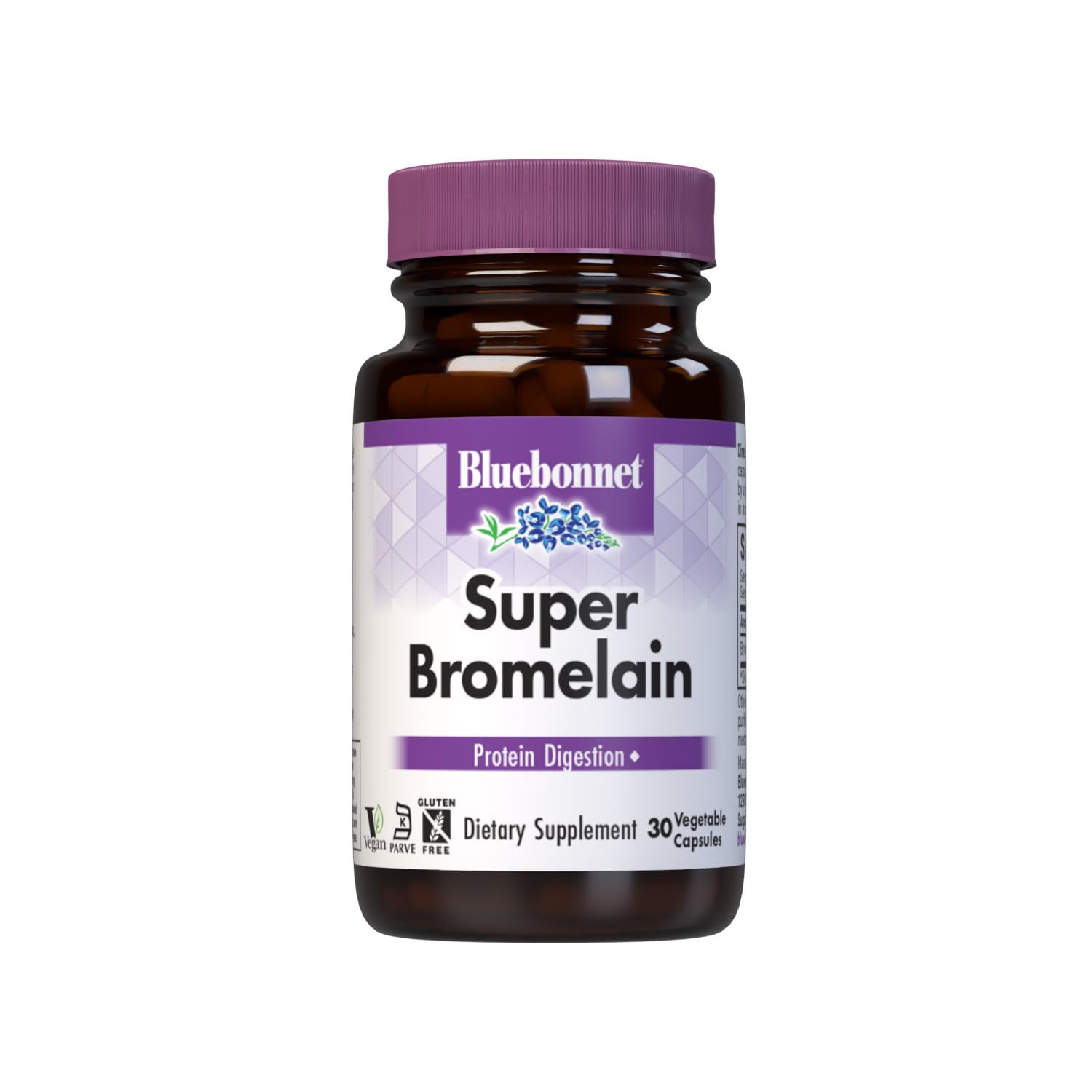 BlueBonnet Super Bromelain 500 mg Vegetarian Capsules bottle