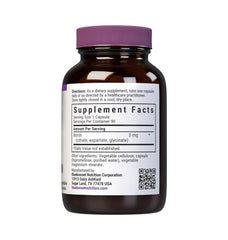 Back label with supplement facts for Bluebonnet Triple Boron 3 mg