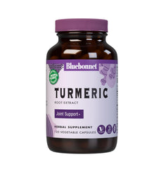 BlueBonnet Turmeric Root Extract supplement bottle labeled 120 count