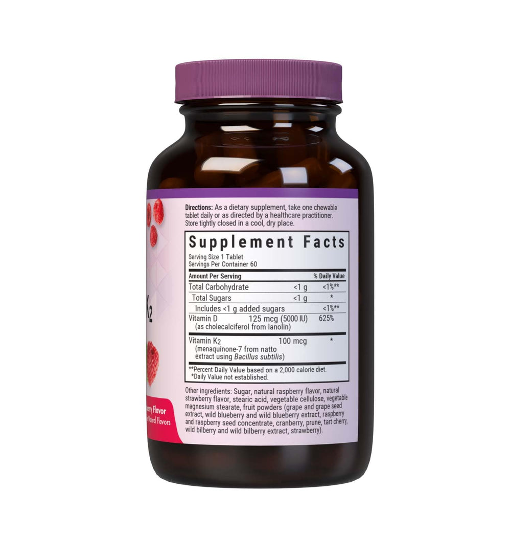 Close-up of raspberry-flavored EarthSweet chewables