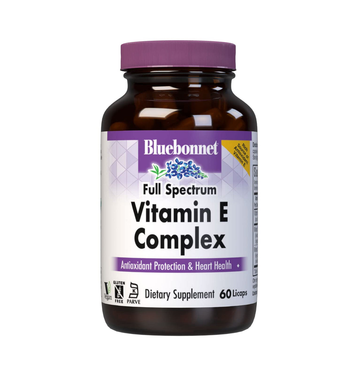Bluebonnet Natural Full Spectrum Vitamin E Complex Licaps bottle