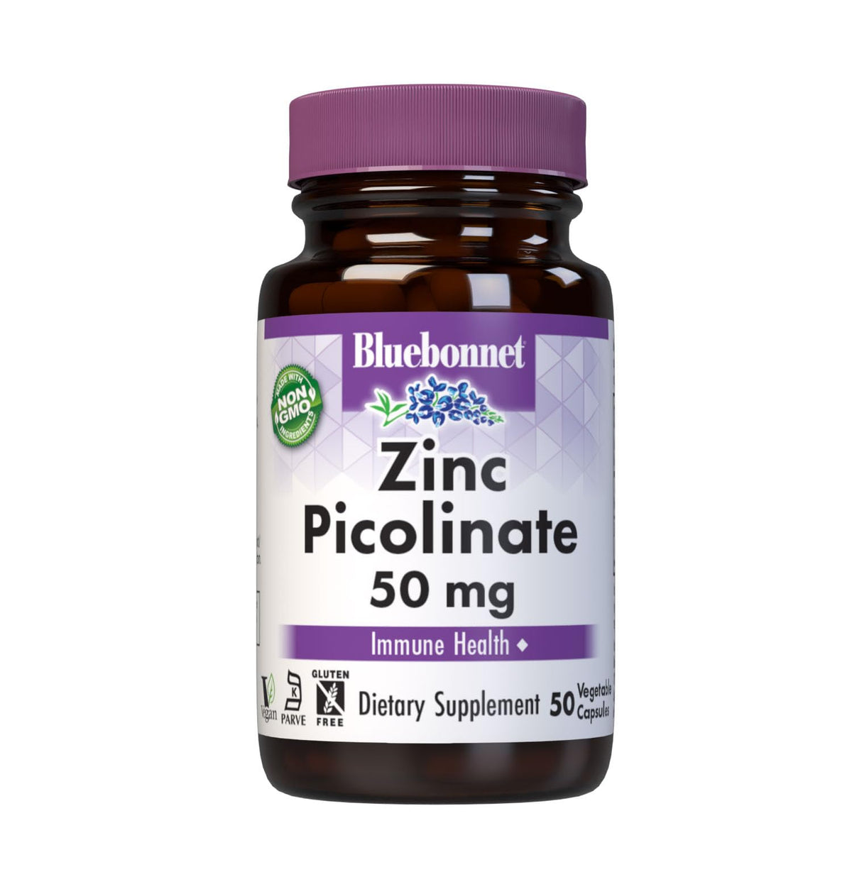 Bluebonnet Zinc Picolinate 50 mg vegetable capsules
