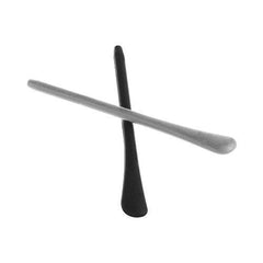Close-up of BLACK silicone end tips for thin metal eyeglasses