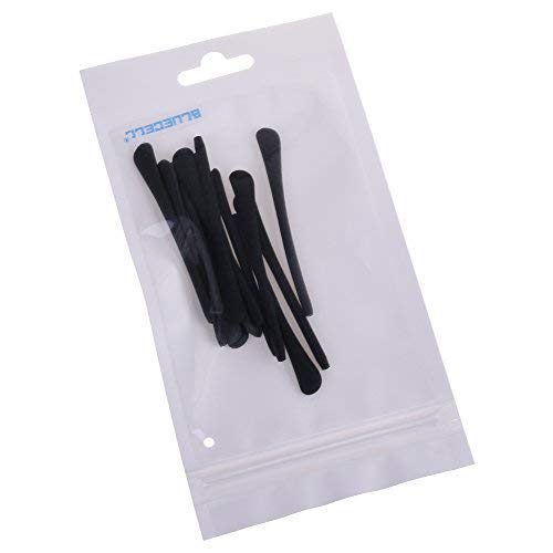 Silicone ear sock tips for replacement on thin metal eyeglass legs
