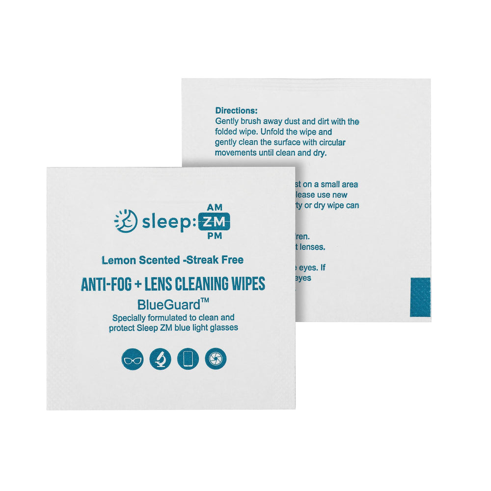 Individually wrapped BlueGuard wipes