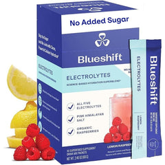 Blueshift Electrolytes lemon raspberry single-serve packets