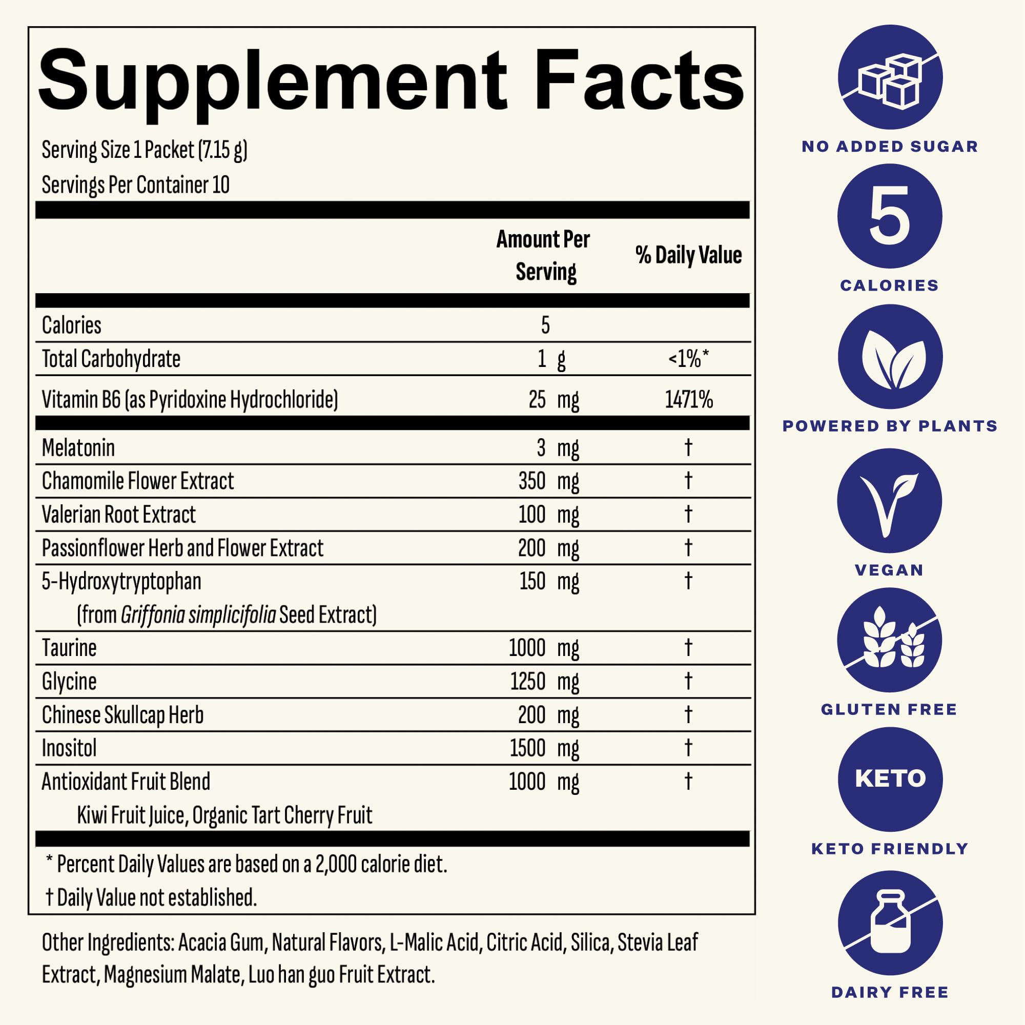 On-the-go sticks pack for Blueshift Sleep Aid