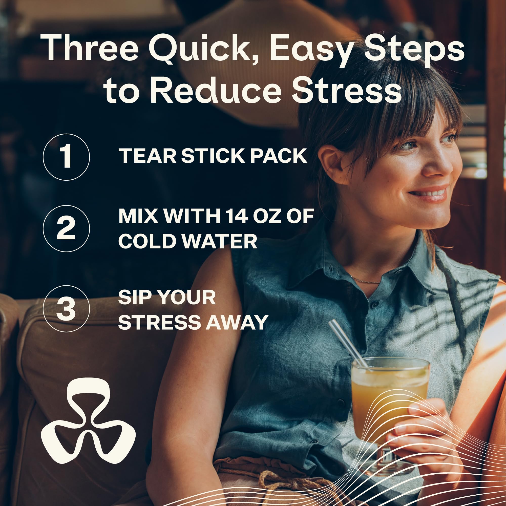 Stick being stirred into a glass of water