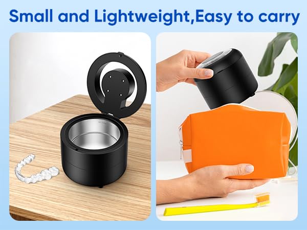 Compact portable design on bathroom counter