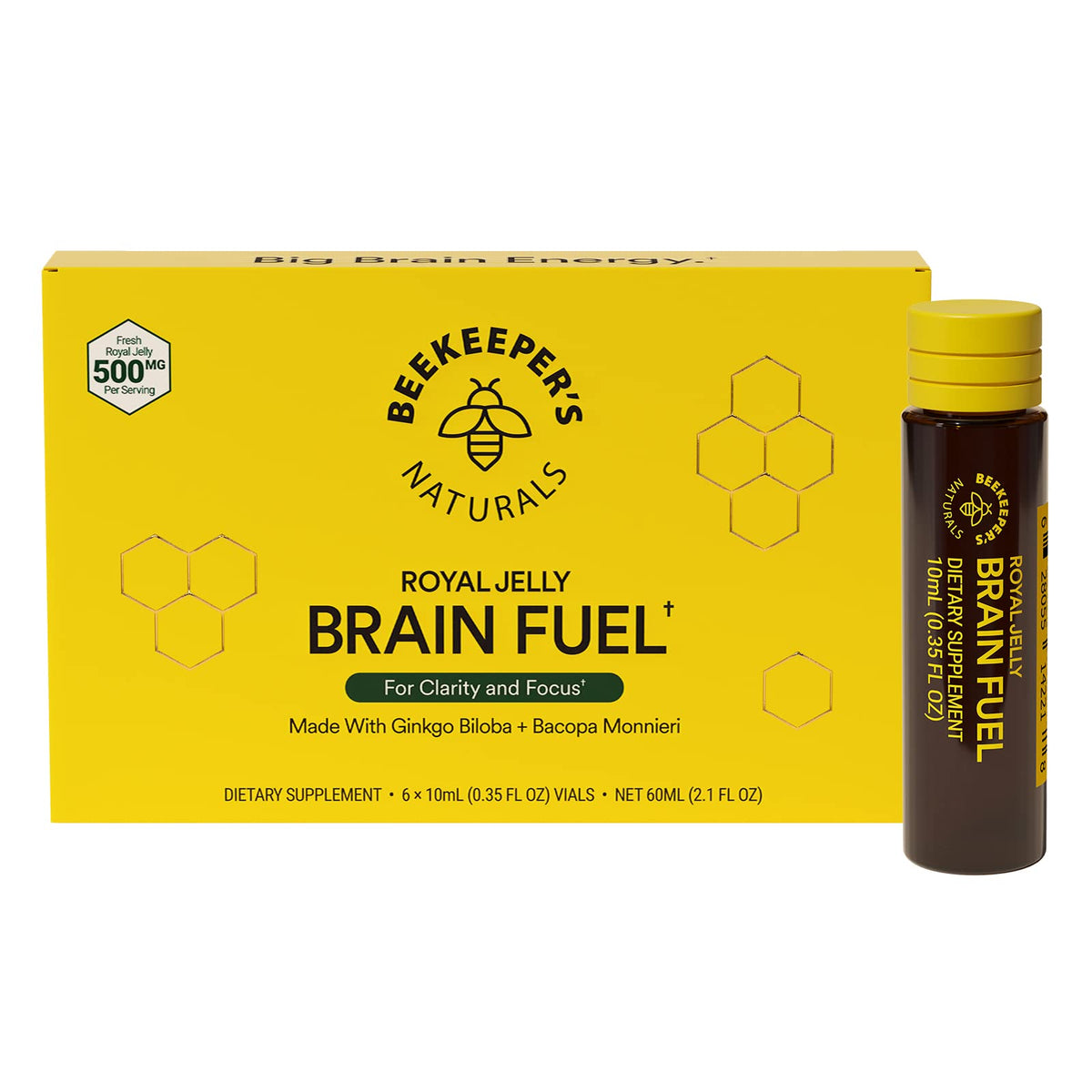 B.LXR Brain Fuel bottle by Beekeeper's Naturals