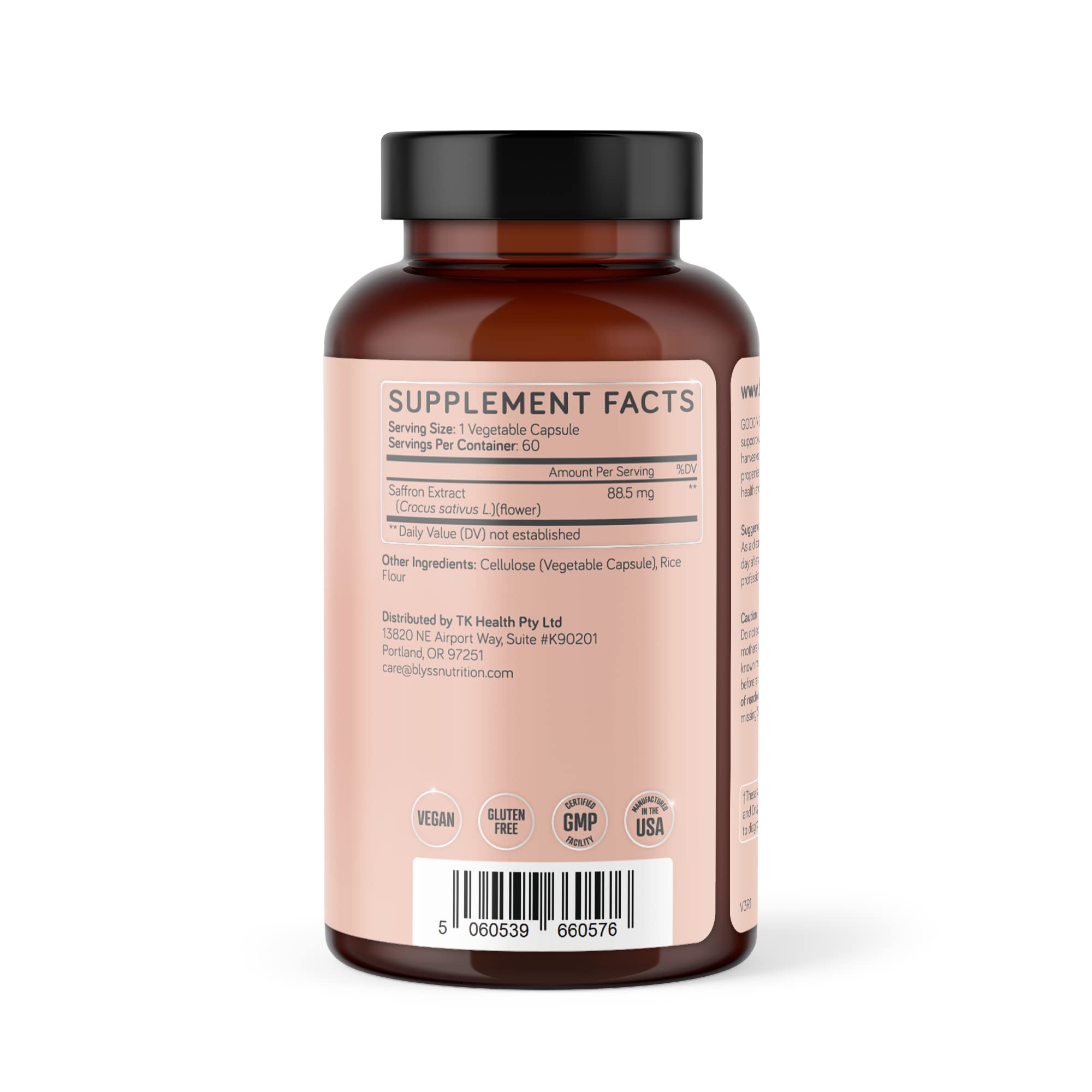 Product lineup of BLYSS saffron supplements