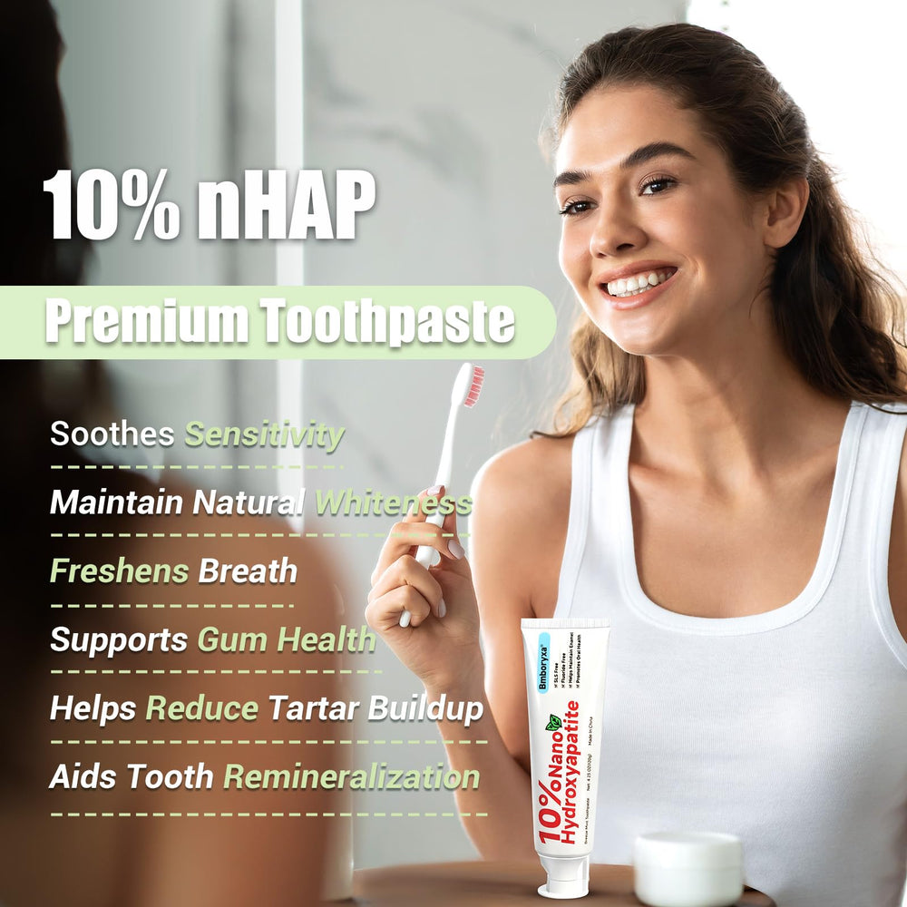 Packaging of Bmboryxa toothpaste with mint label