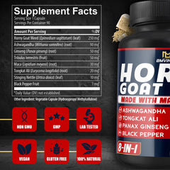 Key ingredients Maca and Ginseng in the formula