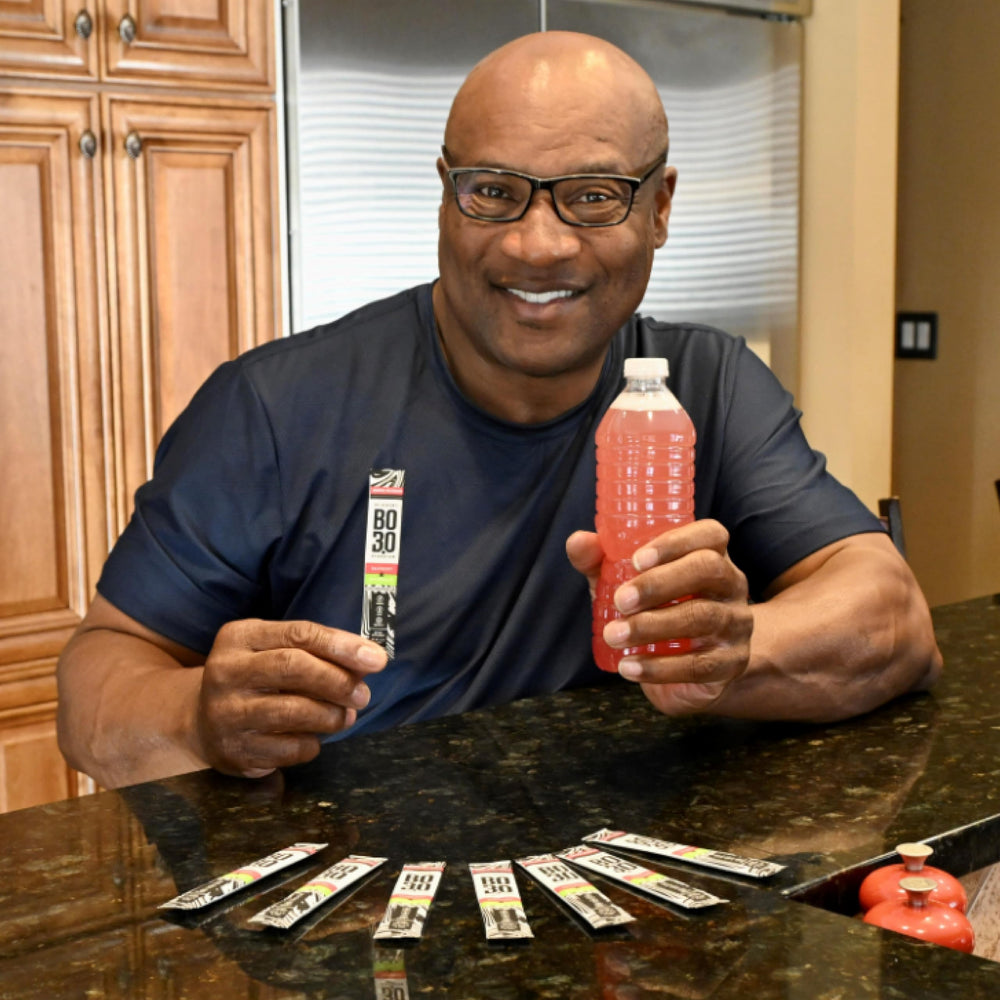 BO3.0 plant-based formula highlights natural electrolytes and vitamin C.