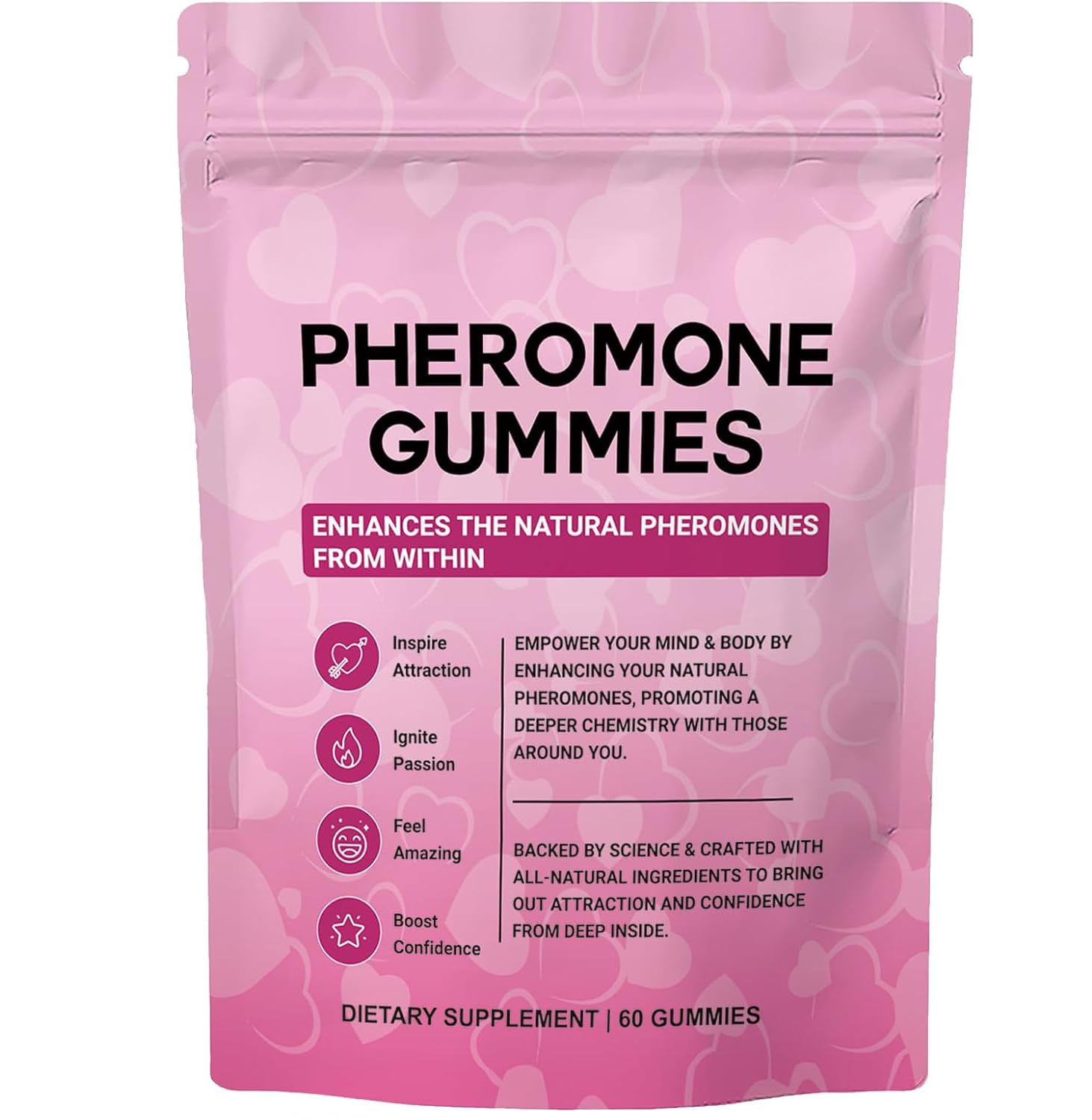 Boasi Pheromone Gummies for Women – Strawberry flavor bottle