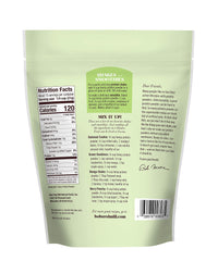 Bob's Red Mill hemp protein powder sealed bag shown for easy storage and freshness.