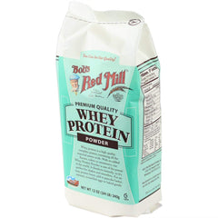 Scoop of Bob's Red Mill whey protein concentrate for quick shakes.