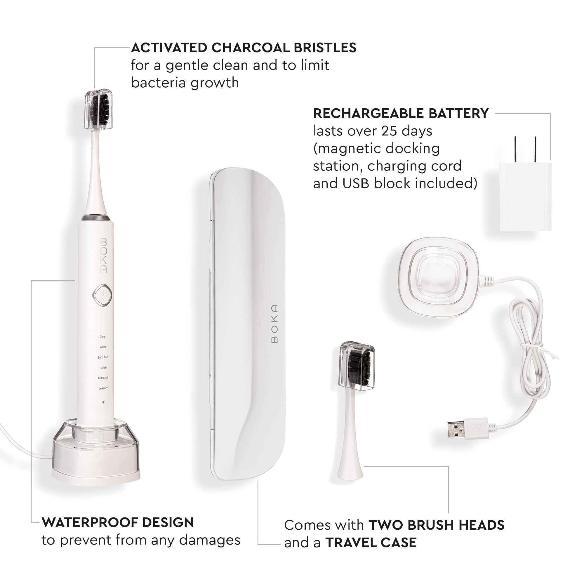 Binchotan charcoal-infused bristles