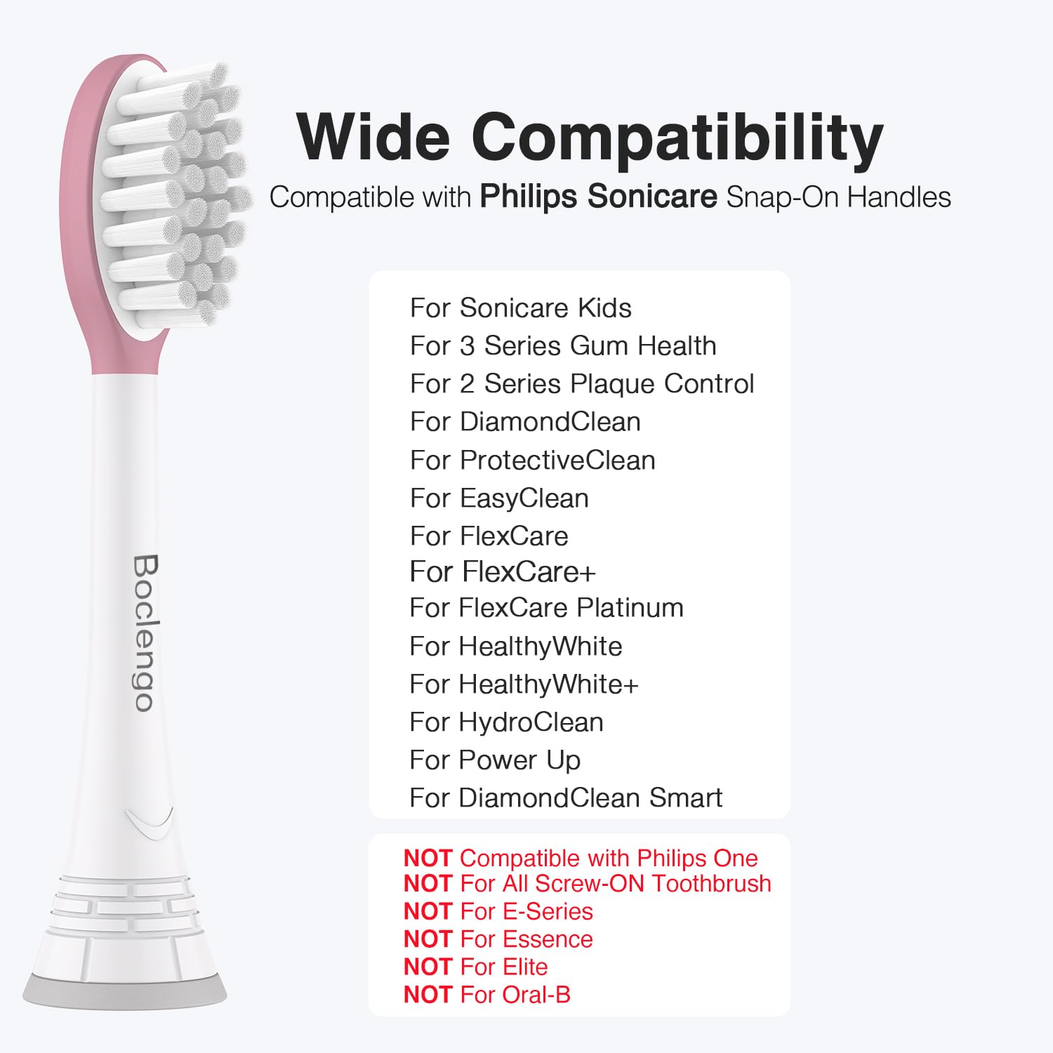 Compatible with Philips Sonicare Kids and Snap-On handles